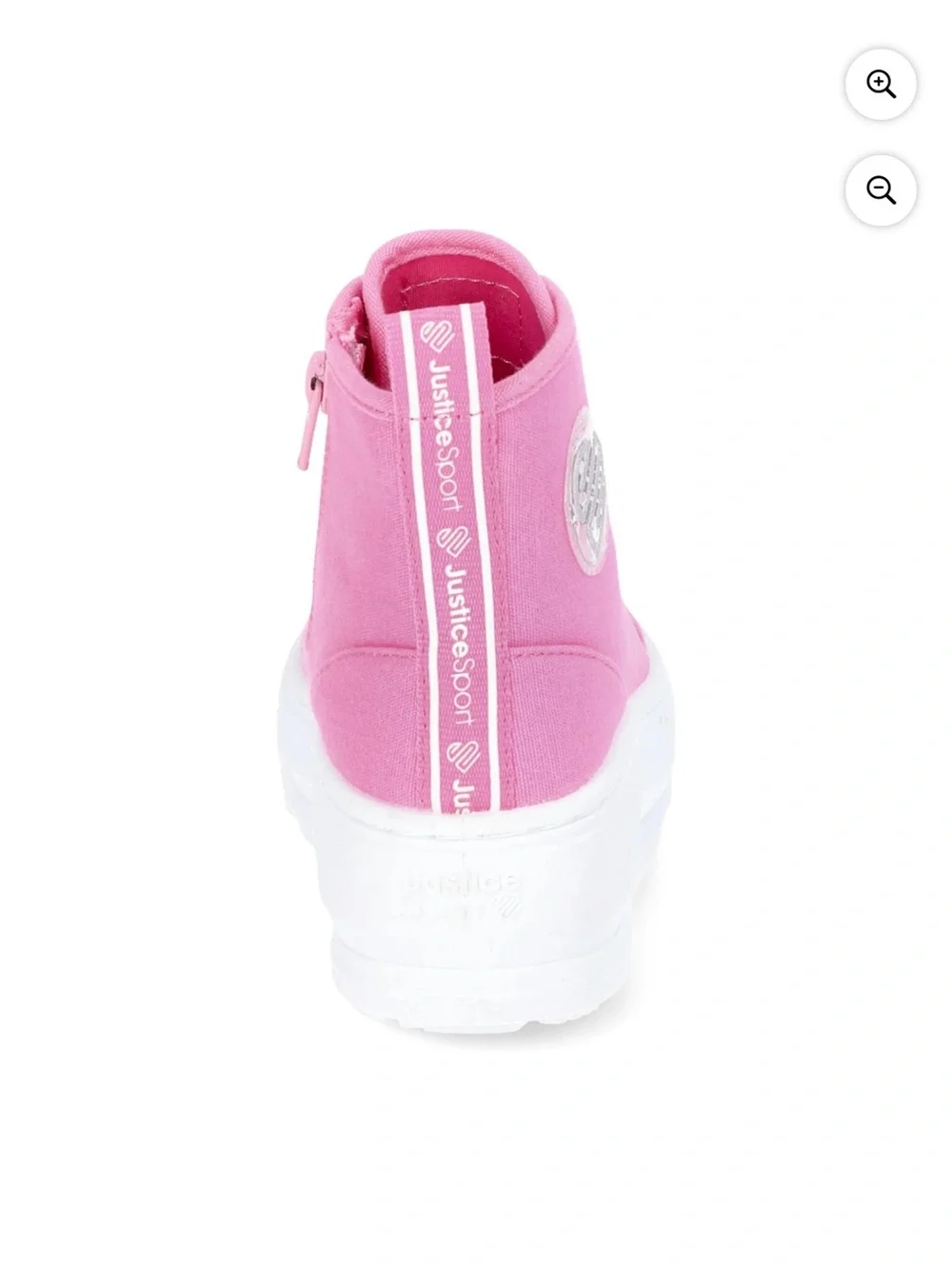 Justice Pink High-Top Platform Sneakers for Kids